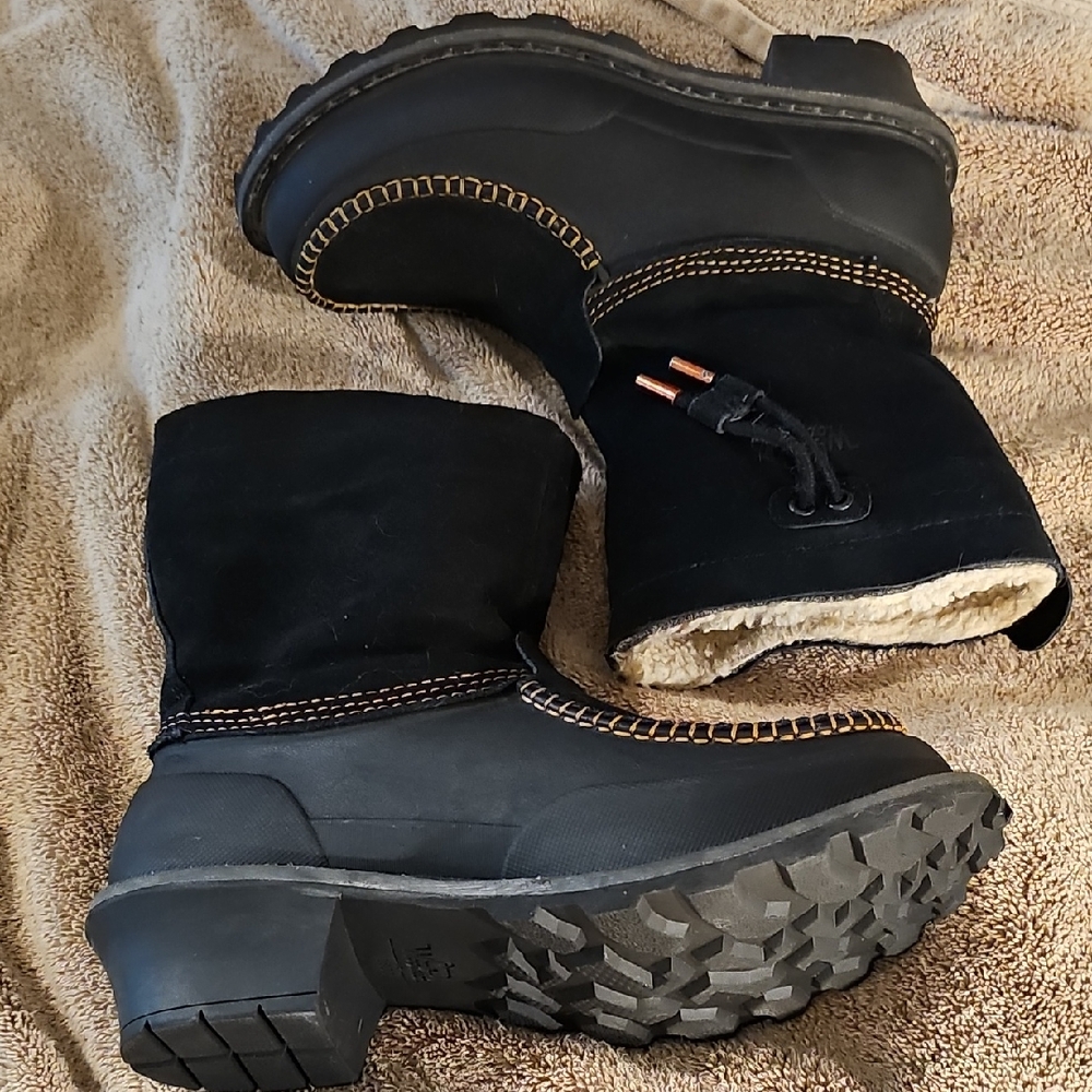 WOOLRICH FULLY WOOLY Slip Ons Black Winter Boots